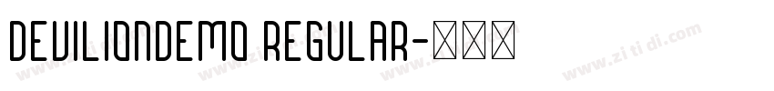 DevilionDEMO Regular字体转换